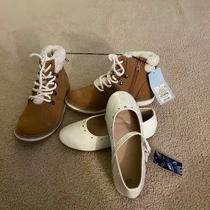 Set of Girls size 2 BOOTS and SHOES